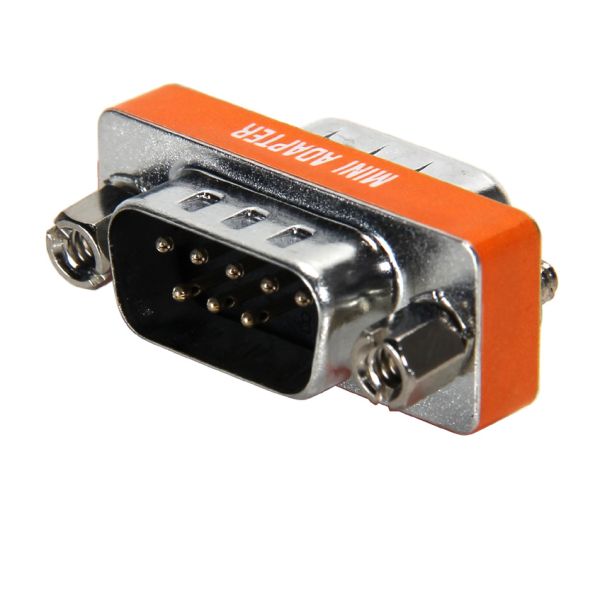 Null Modem Adapter Mini DB9M to DB9M ADVANTECH BB-31D1-28100 for Point to Point Serial Data Transfer