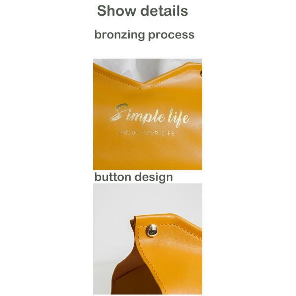 Синий роскошный северный дом столик PU кожаная тканевая коробка милый мини-автомобиль салфетки держатель