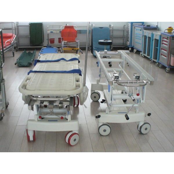 Alloy Aluminum Hospital Stretcher Trolley, Transfer Cart With Central Controlled Braking System ALS-ST009