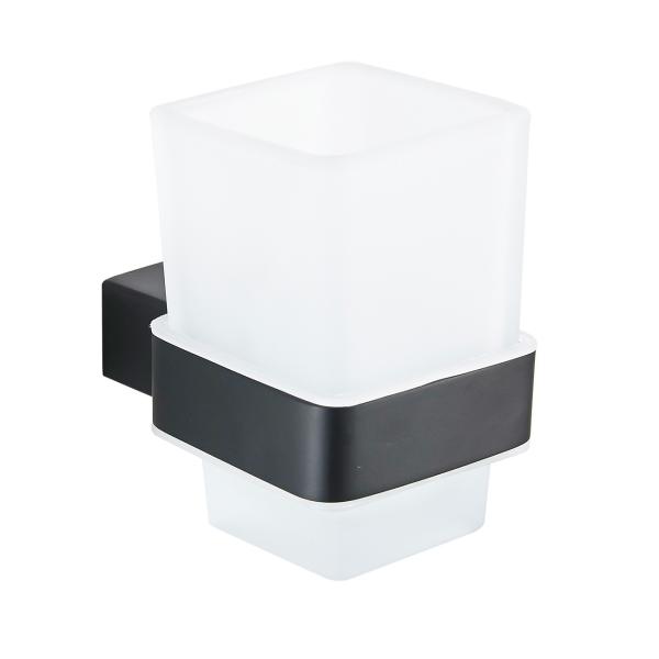 Tumbler holder88903-Square Black&Stainless steel 304&Hairline,glass &bathroom &kitchen,sanitary