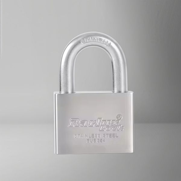 Rarlux Stainless Steel square Type Disc Padlock Anti-theft Safety Rust Proof Stainless Steel Padlock