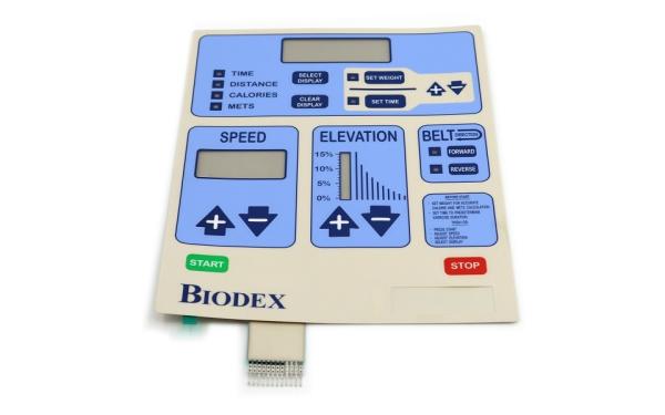 Biodex Healthcare Treadmills ESD Resistant Membrane Switch with Male Connector (LTIMG0459)