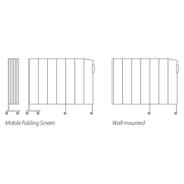 Diviseurs médicaux se pliants d'écran d'intimité d'accessoires de lit d'hôpital avec des roulettes