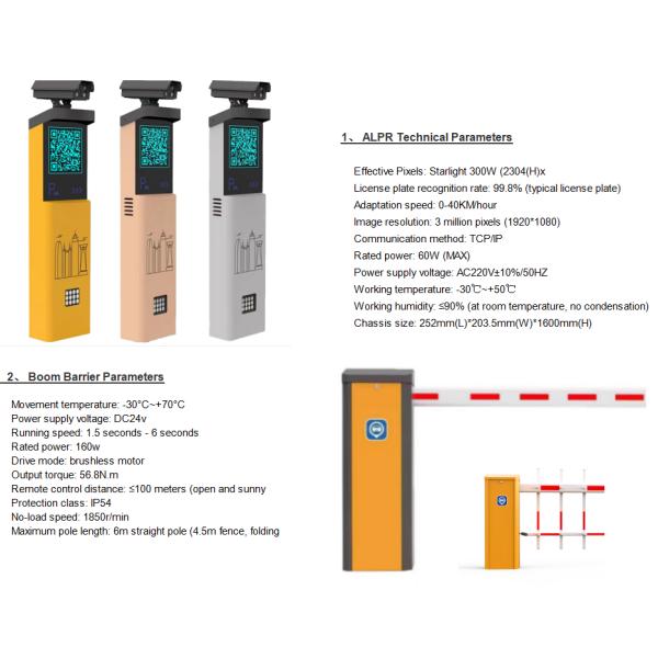 Ворота барьера заграждения безопасности АЛПР высокой точности автоматические для места для стоянки