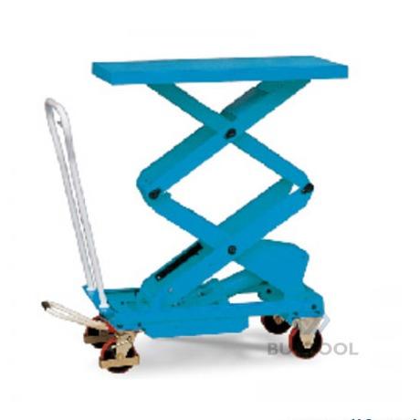 Twin Scissor Manual Lift Work Table Cart 1100lbs 62 Lifting Height