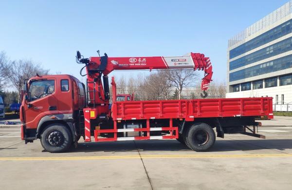 Foton Truck Mounted Crane 4*2 Drive Mode 9 Tons Single Cab 220hp Left Hand Drive