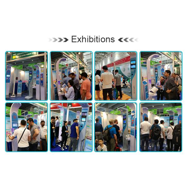 Medical Health Screening Kiosk for Hospitals Customizable White Body Analyse Machine
