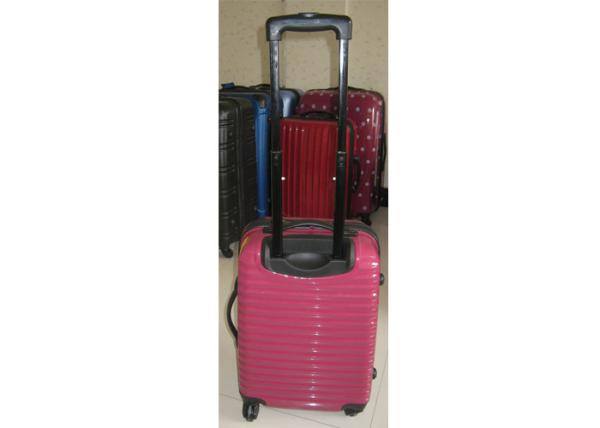 4 Wheel Hardside Luggage Sets Normal Combination Lock Framed With Plastic Handle