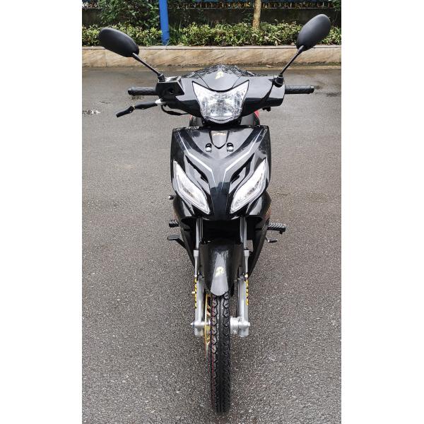 Eagle 110cc Cub Motorcycle LED Fashionable Headlight Double Clutch Black Color