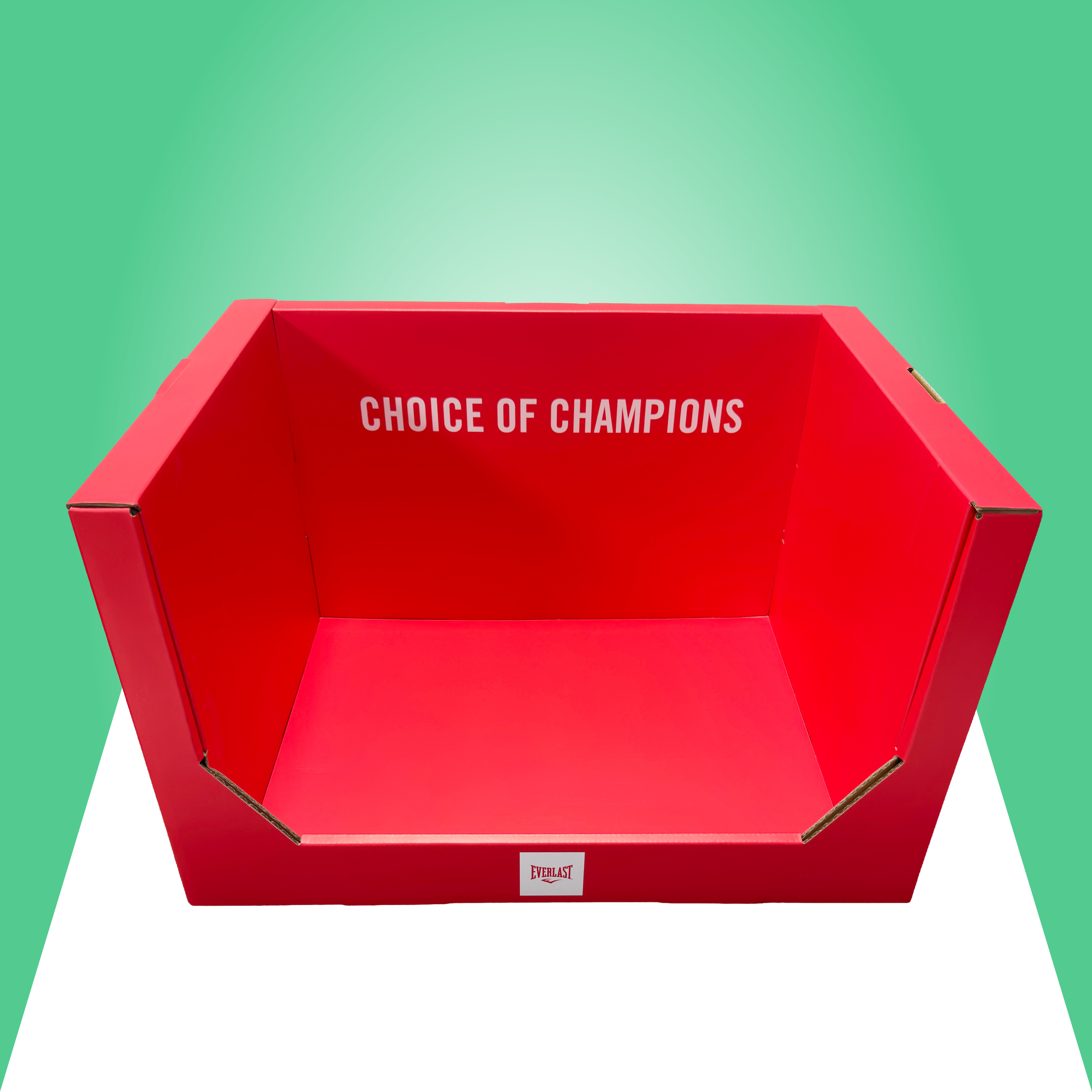 Custom Backpack PDQ Tray Display EB Double-Wall Corrugated Cardboard for