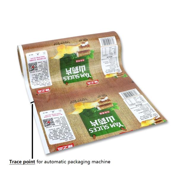 Eco Friendly Laminated Plastic Packaging Film Roll OEM Design 10 Colors