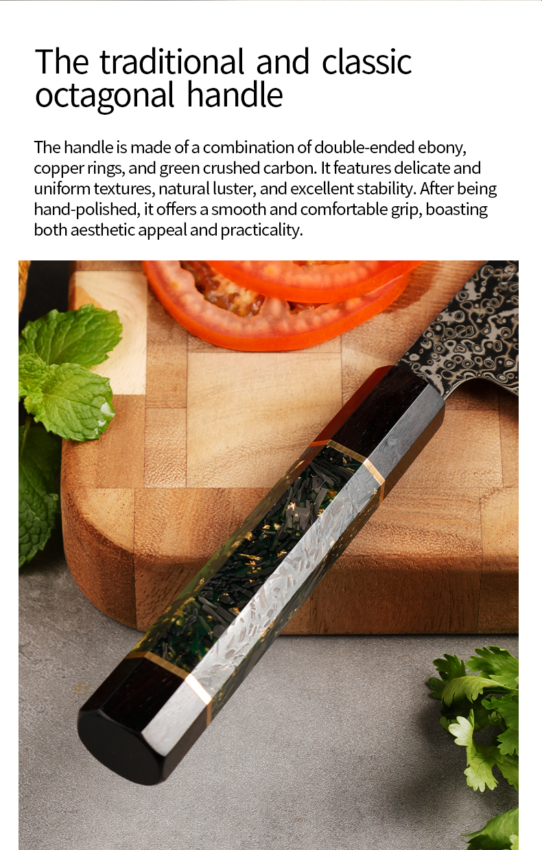 Japanese SLD Steel Gyuto Knife – Hand-Forged 33-Layer Damascus Professional Chef Knife