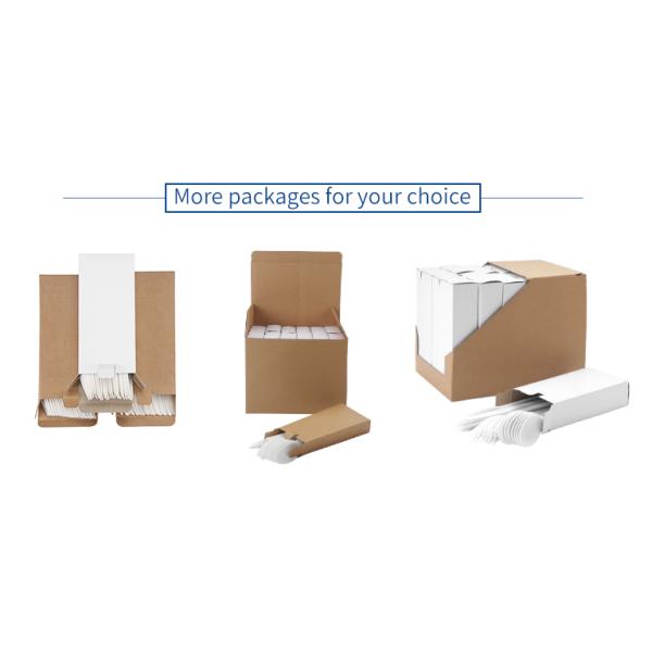 Individually Wrapped Food Grade Disposable Cutlery Biodegradable Transparent