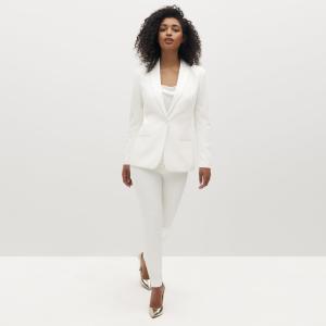 As calças brancas das mulheres polis de 38% serem o rayon elegante de 19%