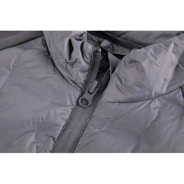 Men's Lightweight Puffer Jacket with Synthetic Insulation and Stretch Knit Softshell Panels in Regular Fit