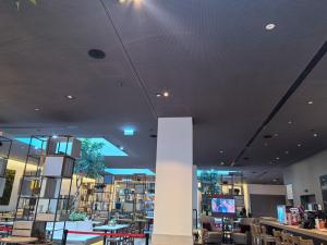 16/16/6mm Ceiling Formica Laminate Perforated Acoustic Panel Timber Soundproof