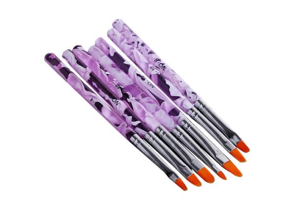 Purple Acrylic t Nail Art Brushes Striping Brush Nail Art For Beginners