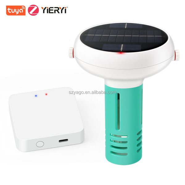 WiFi 7 in 1 Solar Energy Water Quality Monitor IP67 Waterproof Digital pH Meter for Swimming Pool