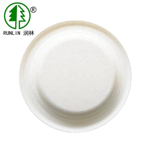 14oz White Biodegradable Food Bowls Bagasse Pulp Paper Bowls Microwave Safe