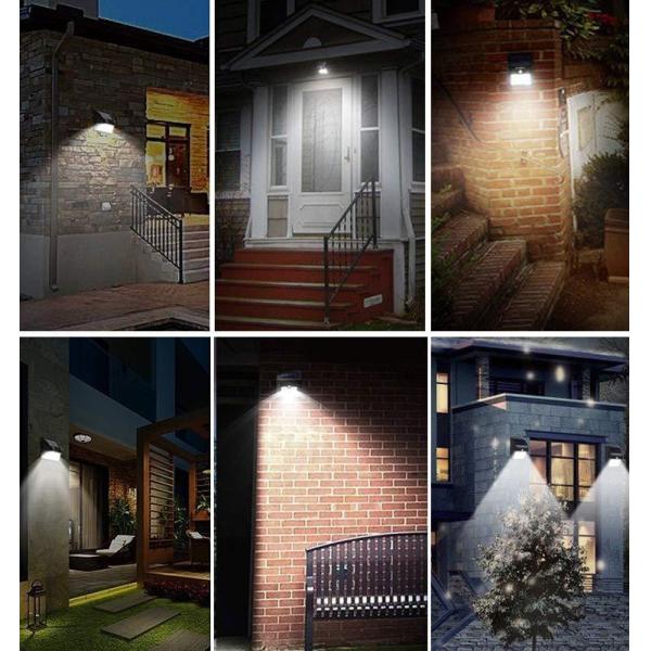 120° Beam Angle Outdoors Solar Garden Lamp LED Security Night Lights With Motion Sensor