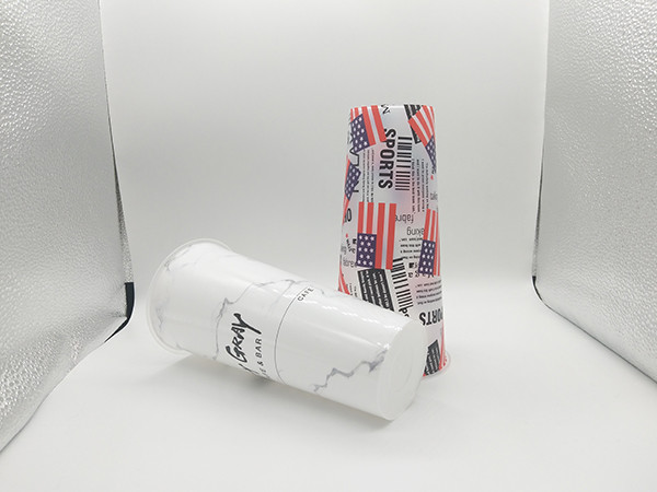 Milk Tea Disposable PP Plastic Cup , Printed Plastic Cups Customized Logo