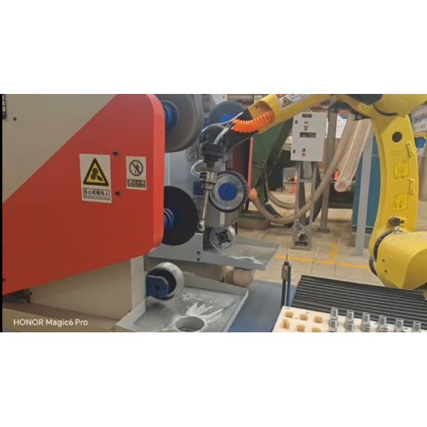 PLC Robotic Grinding And Polishing Machine for Zinc Alloy Sanitary Components