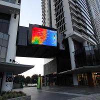 FCC video exterior ROHS da parede da exposição de diodo emissor de luz do armário P6 simples
