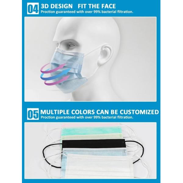Dental Doctor Adult Surgical Disposable Mask FDA CE Certification