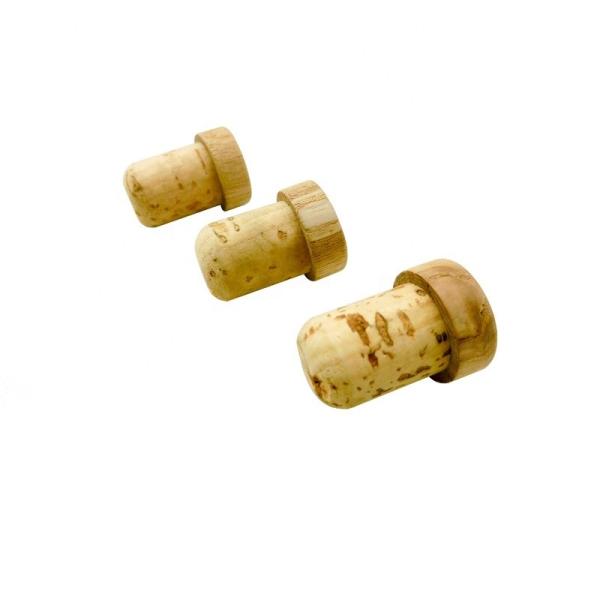 Pilfer Proof Soft Wood Corks,Wooden Beer Bottle Stopper Leakproof