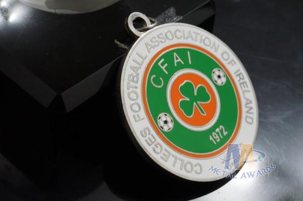 Trefoil Circle Design Imitation Hard Enamel Zinc Alloy Custom Sports Medals School Medallon