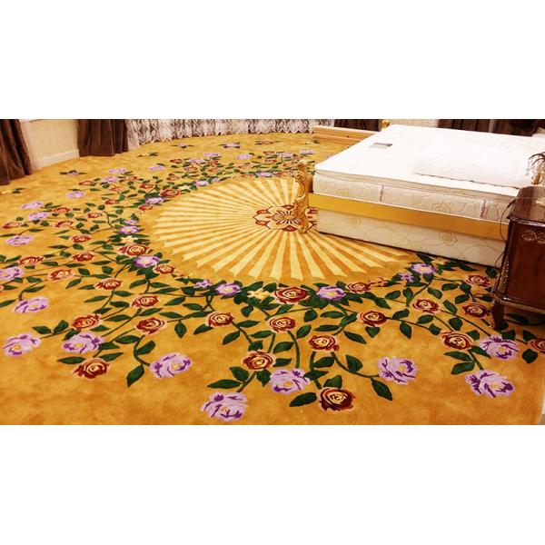 Customizable Abstract Pattern Hotel Room Carpet Wall to Wall Carpets Handmade Tufted Rugs