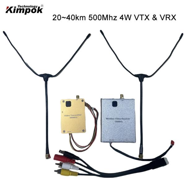 Émetteur vidéo sans fil 4W 300Mhz Récepteur 8 canaux Longue portée