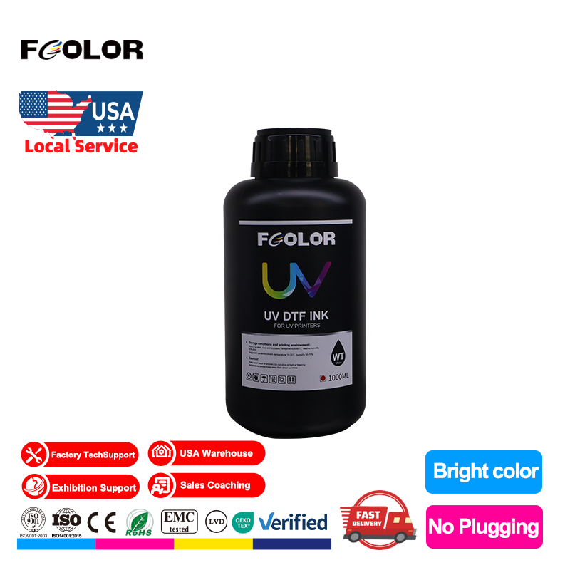 Factory High Quality Low Smell Uv Flatbed Printer Ink Fast Dry 1000ml UV Ink for Digital Printing on Epson DX5 DX7 XP600 TX800