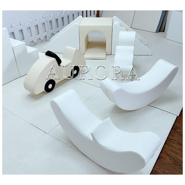 Soft Play Set Equipment Outdoor White With Nude Color Package Set For Kids