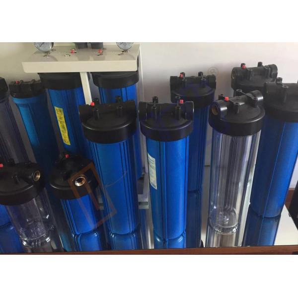 1.5 Inch Big Blue Water Filter Housing PP And Brass Inlet Outlet