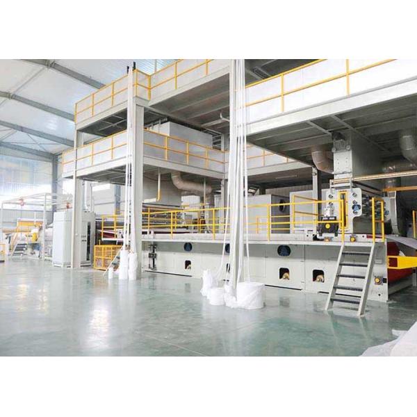 200gsm Double Screw Spunbond Nonwoven Fabric Machine For Textile Industry