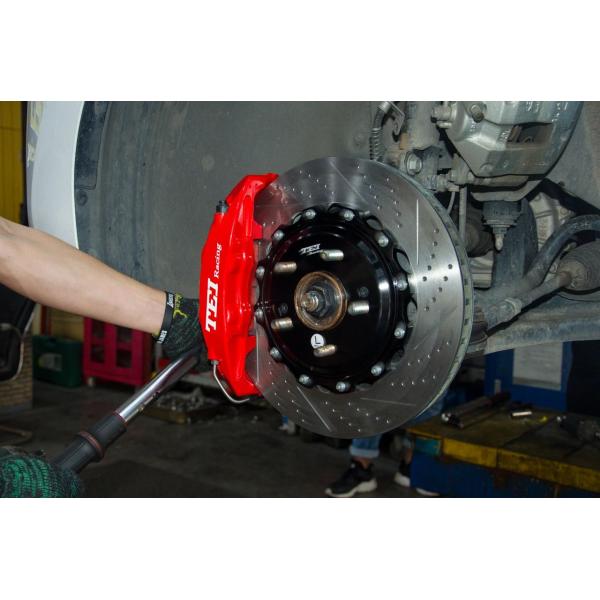 4-поршневой гоночный суппорт Hyudnai большой тормозной комплект 330*28 мм высокоуглеродистый дисковый гоночный и тормозной колодки для ELANTRA 17-дюймовый обод