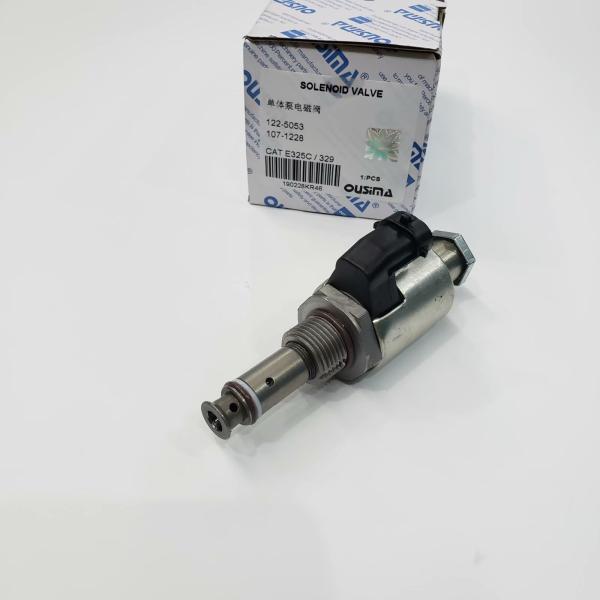 Válvula de solenoide da bomba de óleo 107-1228 de OUSIMA 122-5053 para Caterpillar E325C 329C