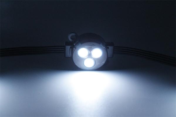 18lm 0,75w extérieur couleur imperméable à l'eau 12v pixel point source lumineuse lampe décorative pour les bâtiments de lieux de divertissement
