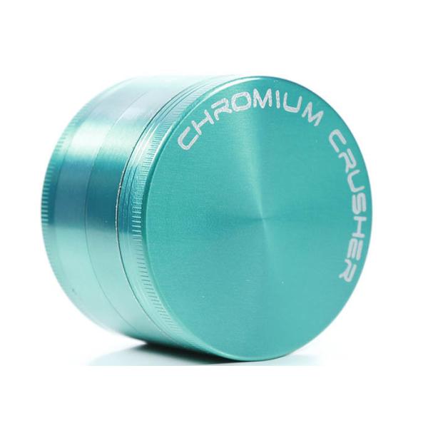 Chromium Zinc Alloy Metal Grinder Weed Flat Plate Smoke Mill / Crusher 40 50 55 63 75mm