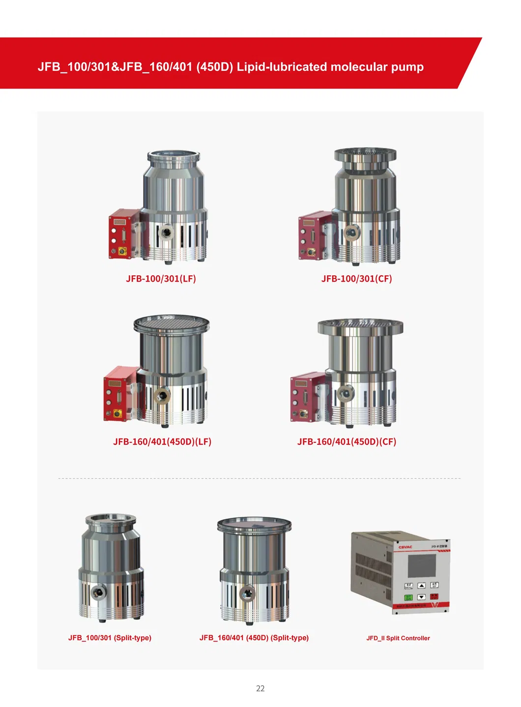 Jfb Series Lipid Lubricated Integrated Molecular Pump
