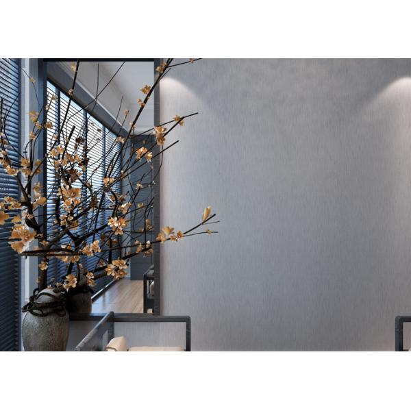 Обои винила живущей комнаты выбитые, водоустойчивые серебряные самомоднейшие выбитые обои