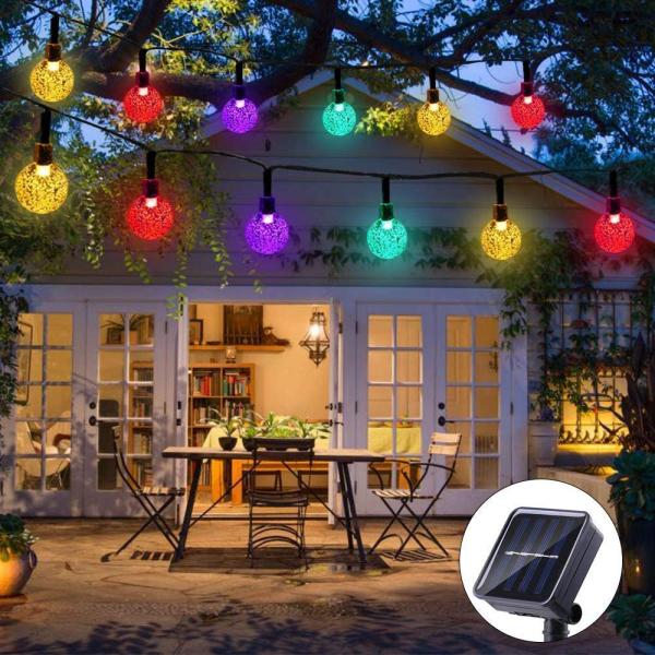 50 luces impermeables del LED los 24ft Crystal Ball Fairy Garden Decoration