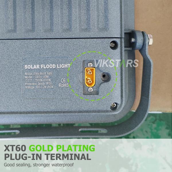 Battery Replaceblae 60w 100w 200W 300w Solar Flood Lights With PC Lens