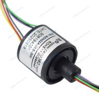 Low temperature small capsule slip ring with electric power and optional