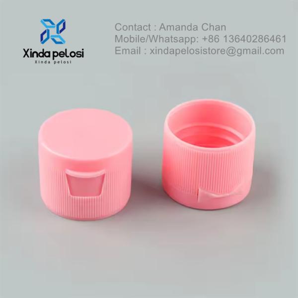 Venda por atacado de plástico de cor circular personalizado pode ser usado para recipiente cosmético Flip Cap For Sale