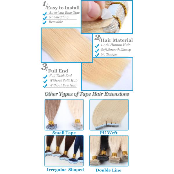 Лента девственницы в чувстве расширений 10А человеческих волос мягком удобном, который нужно нести