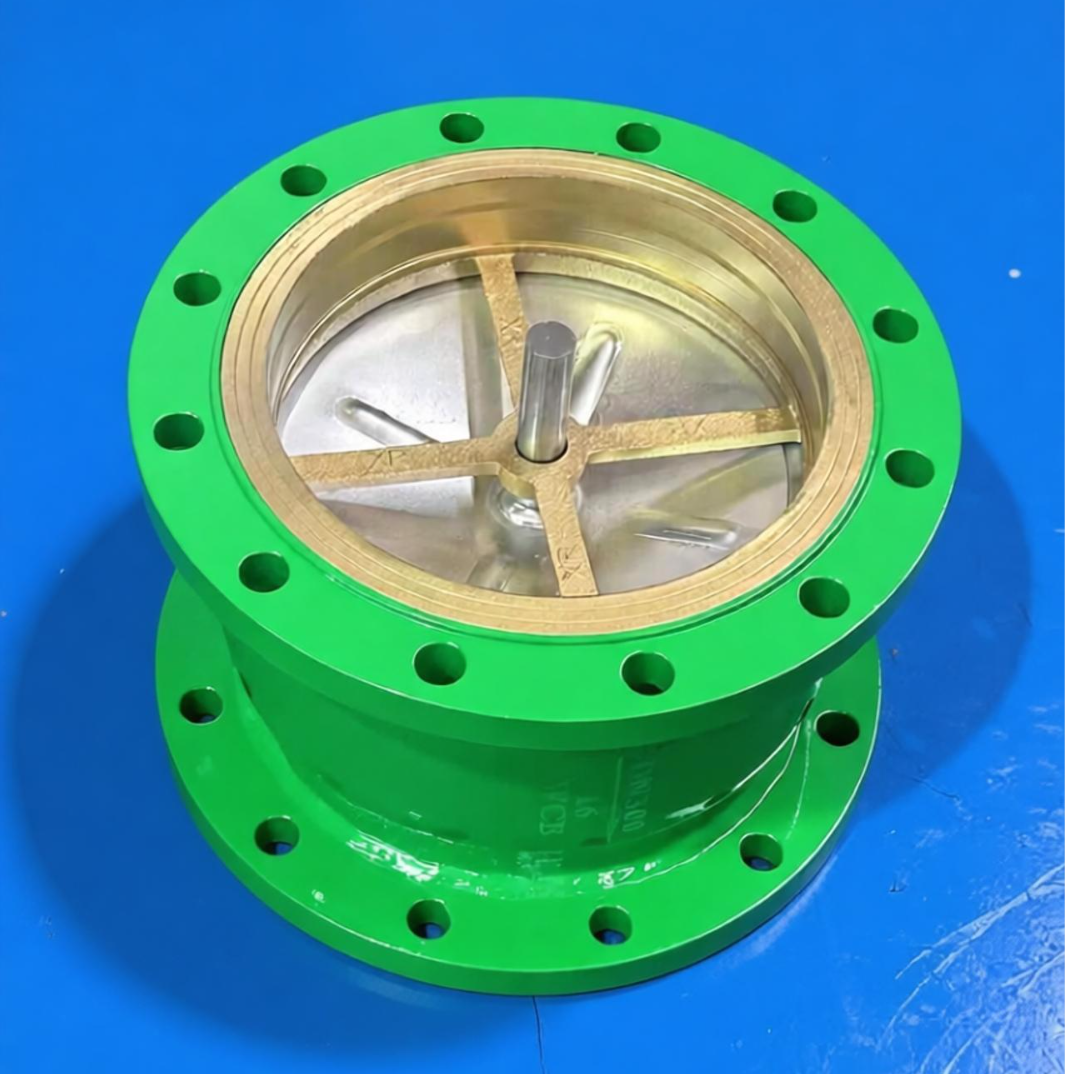 Rubber Flap Check Valve H44x-16q Anti Backflow Reverse Water Valve  Flange One-way Check Valves Suitable for Water Steam and Oil