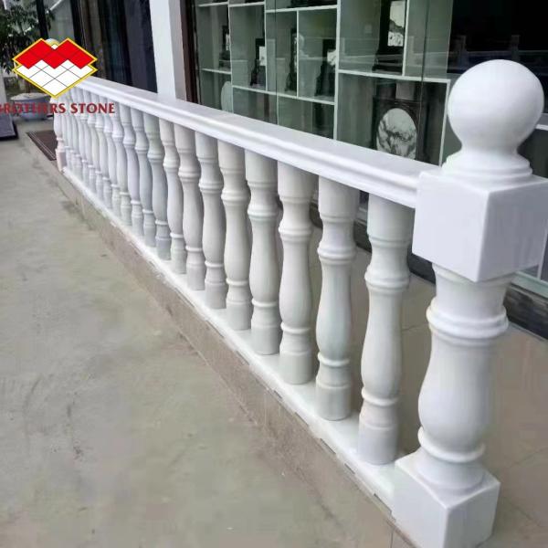 Good Marble Stone Handrail Balustrade Design for Porch and Balcony FOB/CNF Delivery Terms