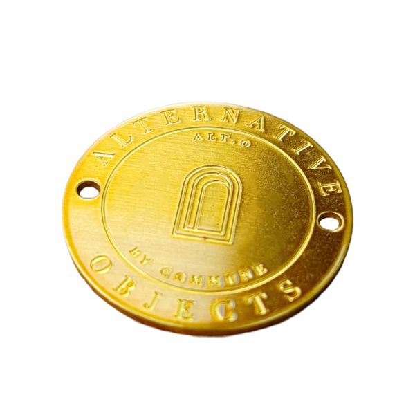 Oval Custom Brass Nameplate Etched Solid Brass Name Plates Corrosion Resistant